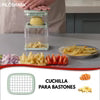 DLC Manual Vegetable Slicer – 6 Blade Multi-Function Vegetable Chopper & Cutter for Kitchen Use